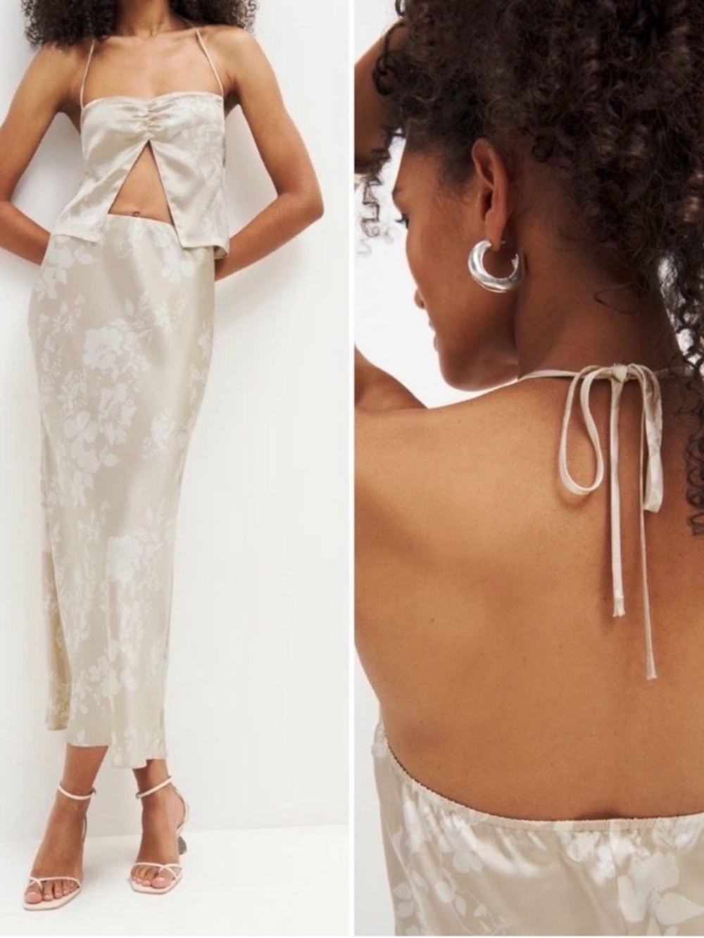 Reformation Bebe Silk Two Piece